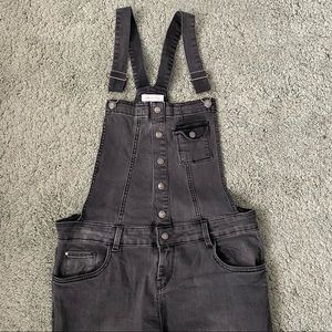 Urban Bliss Skinny Washed Black Overalls